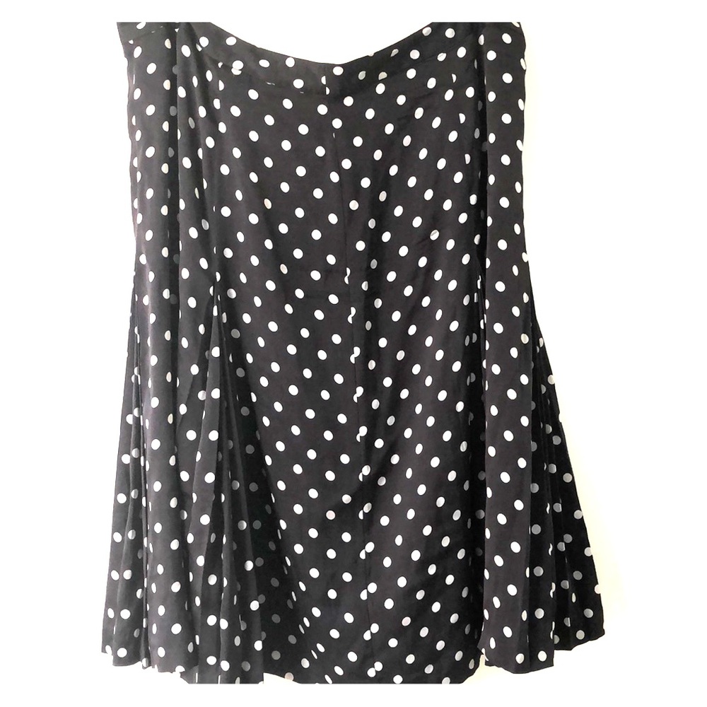 Classiques Entier black white polka dots skirt.
